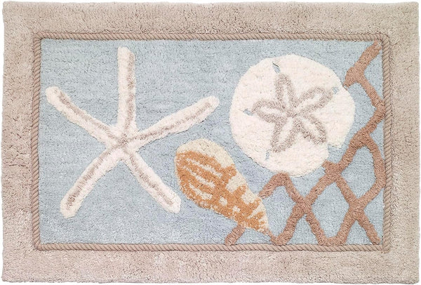 Avanti Linens - Bathroom Rug. Soft & Absorbent Bath Mat. Beach Inspired Bathroom Accessories (Seaglass Collection. 20 x 30)